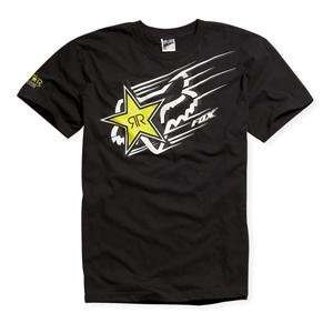    Fox Racing Rockstar Zoom T Shirt   X Large/Black Automotive