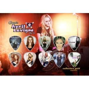 Avril Lavigne Premium Celluloid Guitar Picks Display Classic Edition