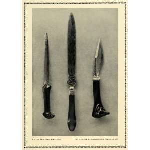  1914 Print Paper Knife Steel Blade Handle Cut Opener 