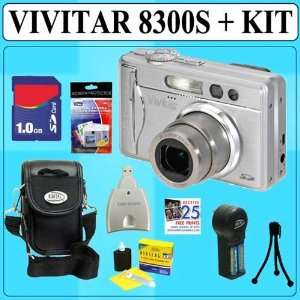  Vivitar Vivicam 8300S Digital Camera + 1GB Kit Camera 