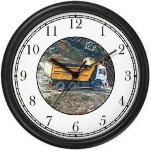  Dump Truck Wall Clock by WatchBuddy Timepieces (Hunter 