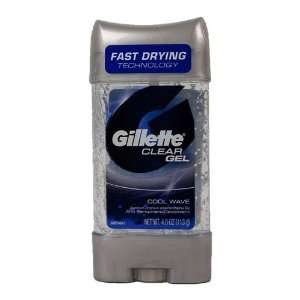  Gillette Clear Gel Cool Wave Anti perspirant /Deodrant 4oz 