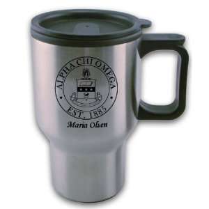  Alpha Chi Omega Travel Mug Crest