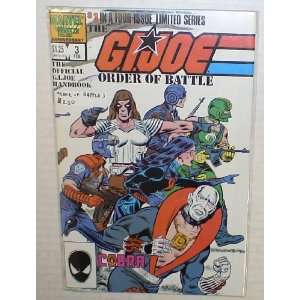  Gi Joe Order of Battle Comic Book #3 marvel comics Books