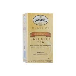 Twinings Classics Naturally Decaffeinated Earl Grey Tea    25 Tea Bags