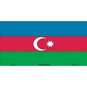  Azerbaijan Flag License Plate Plates Tags Tag auto vehicle 