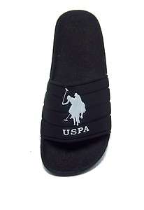 US Polo Assn LAGOON Mens Black SHOWER Athletic Open Toe Sport Sandals 