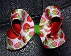   Girls Boutique Hair Bow Strawberry Red Lined 3 inch U Pick Clip Pony