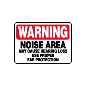  HEARING LOSS USE PROPER EAR PROTECTION Sign   10 x 14 .040 Aluminum