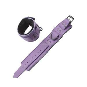  Wrist Restraints Crave Purple Leather Health & Personal 