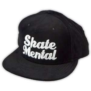  Skate Mental Script Cord Snapback Hat (Black)