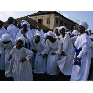  Women in Costume at Easter Day Parade, Porto Novo, Oueme 