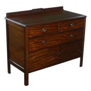   victorian edwardian george v period three drawer solid mahogany