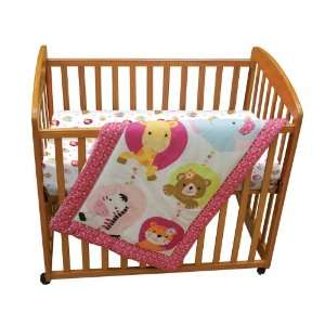    Lambs & Ivy 3 piece Mini Crib Bedding Set, Tutti Frutti Baby