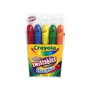  Crayola LLC Products   Slick Stix Crayon, Twistable, 5/BX 