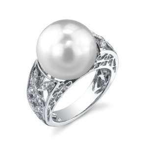  South Sea Pearl & Diamond Tuscany Ring Jewelry