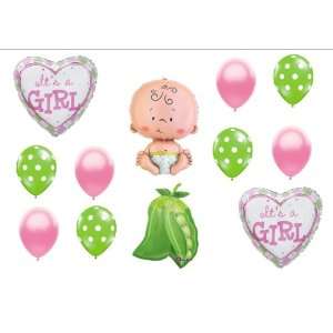  Pea in a Pod Baby Girl shower Balloon Decorating Kit 