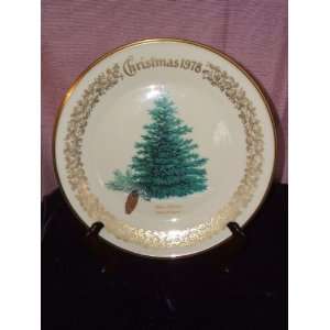  Lenox China 1978 Blue Spruce Christmas Commemorative Plate 