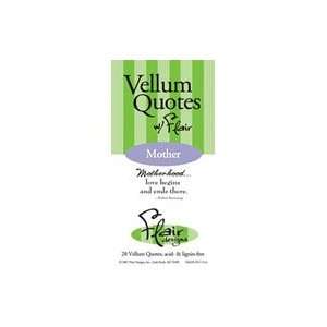   Flair Design Vellum Quote Book   Mother Arts, Crafts & Sewing