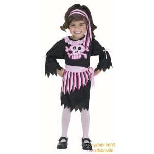  Childs Cute Toddler Pink Pirate Girl Costume (2 4T) Toys 