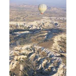 Hot Air Ballooning Over Rock Formations, Cappadocia, Anatolia, Turkey 