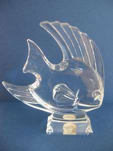 CRISTAL D ARQUES PAPERWEIGHT~FISH~24% LEAD CRYSTAL  