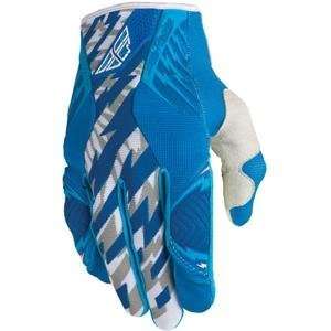  Fly Racing Youth Kinetic Glove   6/Blue/Silver Automotive