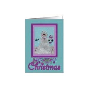  Merry Christmas for Maid of Honor Snow Bride Card Health 