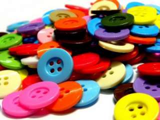 30 MIX COLORFUL FASHION BUTTONS SEW ON ART CRAFT C051  