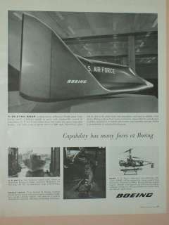 1961 1962 BOEING X 20 DYNA SOAR ADS SPACE SHUTTLE FORERUNNER  