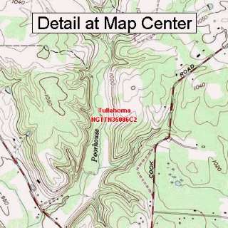  USGS Topographic Quadrangle Map   Tullahoma, Tennessee 