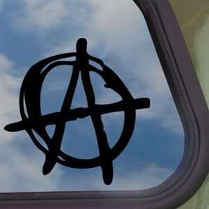 ANARCHY SYMBOL Black Decal PUNK Car Truck Window Sticker