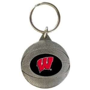 Set of 2 Wisconsin Badgers Basketball Key Tag   NCAA College Athletics 