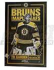 Boston Bruins Lineup Poster ( Tuukka Rask  