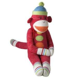  Sammy Large Red Sock Monkey Plush Toy Toys & Games