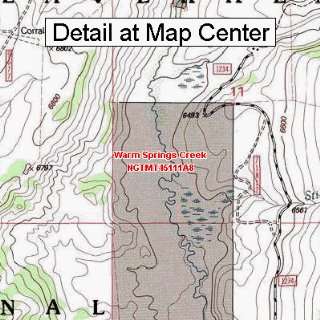 USGS Topographic Quadrangle Map   Warm Springs Creek, Montana (Folded 