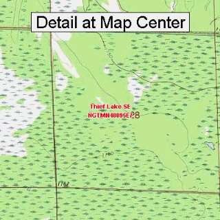 USGS Topographic Quadrangle Map   Thief Lake SE, Minnesota 