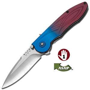 Buck Knives Sirus Linerlock Blue Burgundy 297 ASAP  