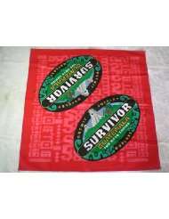 Survivor TV Bandanas   Set of 10 Guatemala Red Bandanas Representing 