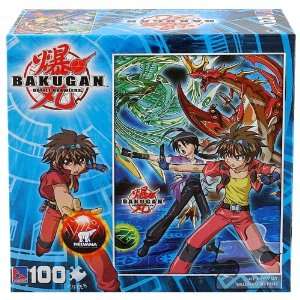  Bakugan Battle Brawlers 100 Piece Puzzle   Dan and Shun 