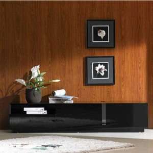  JM Furnishings 71 Contemporary TV Stand in Black Gloss 