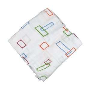  Alpha Bit Swaddle Blanket   A (Rectangles) Baby