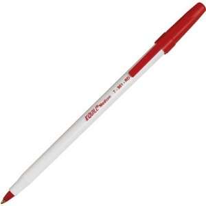  Quill Brand Round Barrel Ballpoint Stick Pens Medium Point 