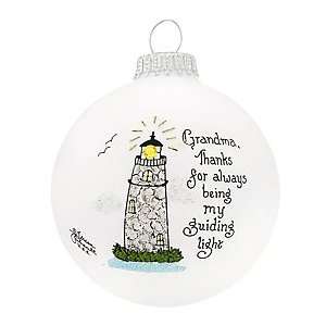  Grandma Lighthouse Glass Ornament