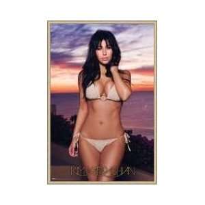  Kim Kardashian Swimsuit Framed Poster