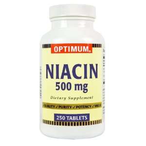  Optimum Niacin, 500 Mg, 250 Tablets Health & Personal 