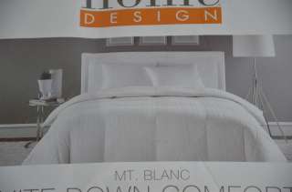 New Home Design Mt. Blanc White Down Comforter F/Q Heavy Weight  