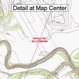  USGS Topographic Quadrangle Map   Karnes City, Texas 