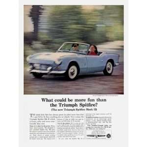  Retro Car Prints Triumph Spitfire   Car Advertisement 