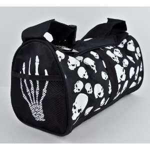 Skull Duffle Bag Purse Gothic Death Black Metal Grim Reaper Skeleton 